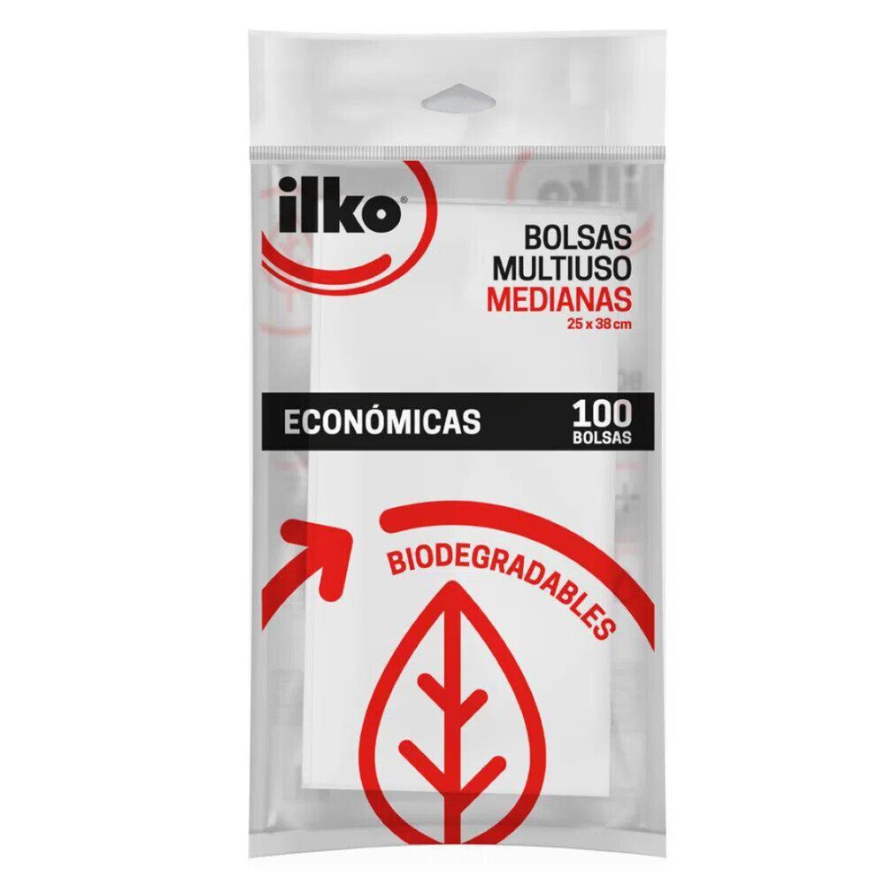 Bolsas Multiuso Económicas Biosmart 25x38cms 100un. Ilko image number 0.0